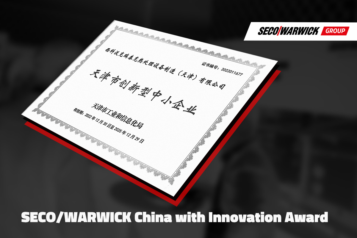 Innovation award for SECO/WARWICK China